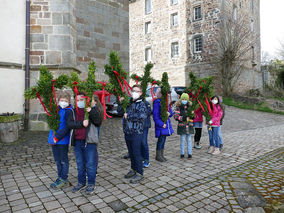 Palmsontag in St. Crescentius - Beginn der Heiligen Woche (Foto: Karl-Franz Thiede)